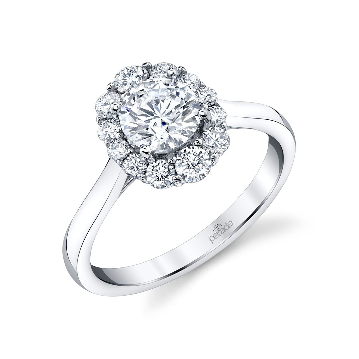 0.44 ctw Diamond Halo Engagement Ring