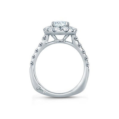 1.27 ctw Diamond Halo Engagement Ring