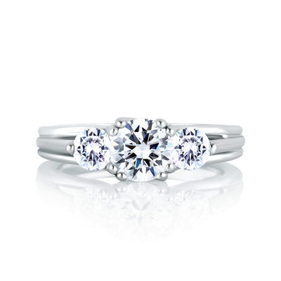 0.60 ctw Diamond Three-stone Engagement Ring