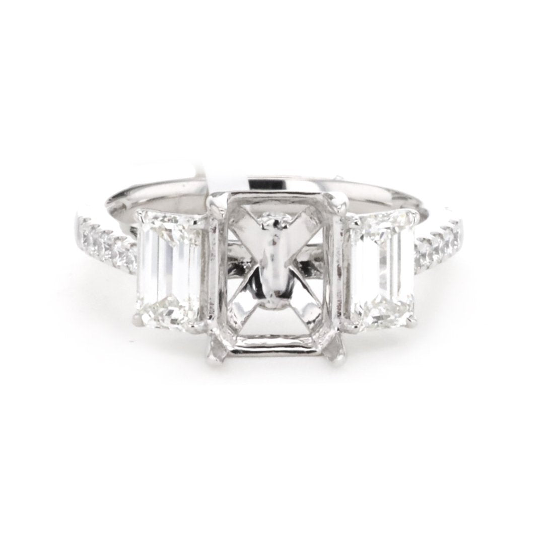 1.02 ctw Diamond Three-Stone Engagement Ring