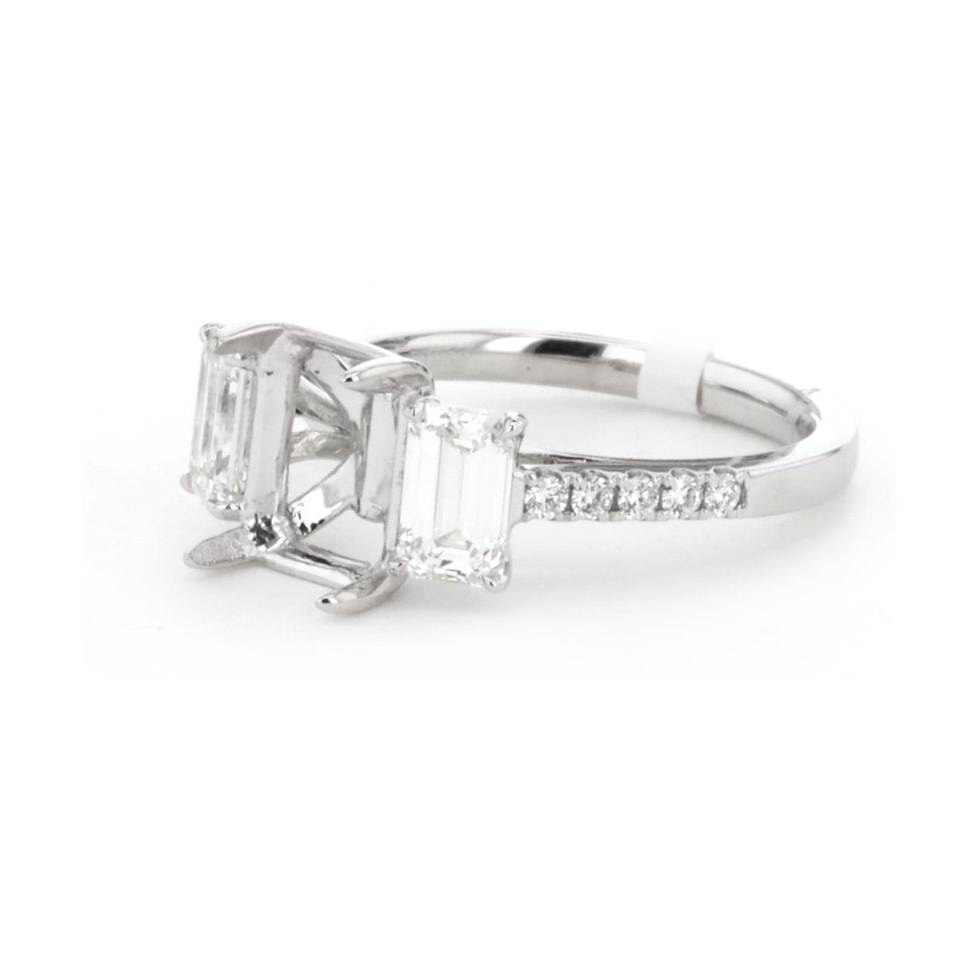1.02 ctw Diamond Three-Stone Engagement Ring