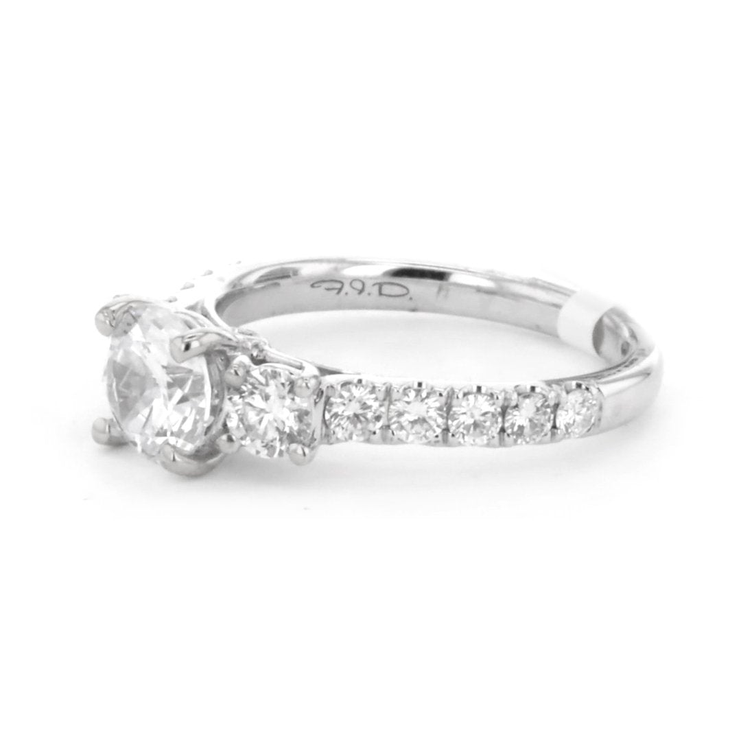 0.90 ctw Diamond Three-Stone Engagement Ring