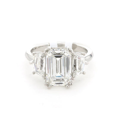 1.59 ctw Diamond Three-Stone Engagement Ring Setting