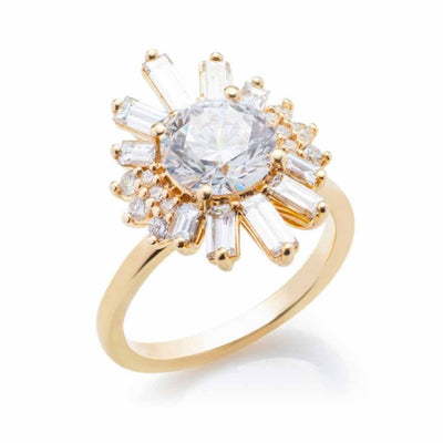 1.54 ctw Diamond Halo Engagement Ring