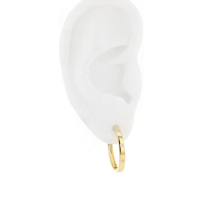 0.15 ctw Diamond Hoop Earrings