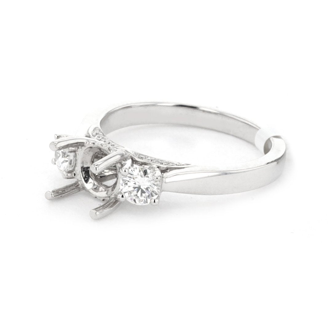0.53 ctw Diamond Three-Stone Engagement Ring