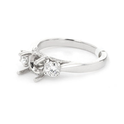 0.53 ctw Diamond Three-Stone Engagement Ring