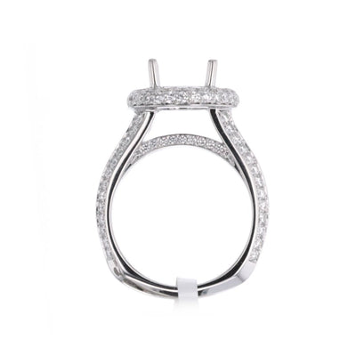 1.95 ctw Diamond Halo Engagement Ring