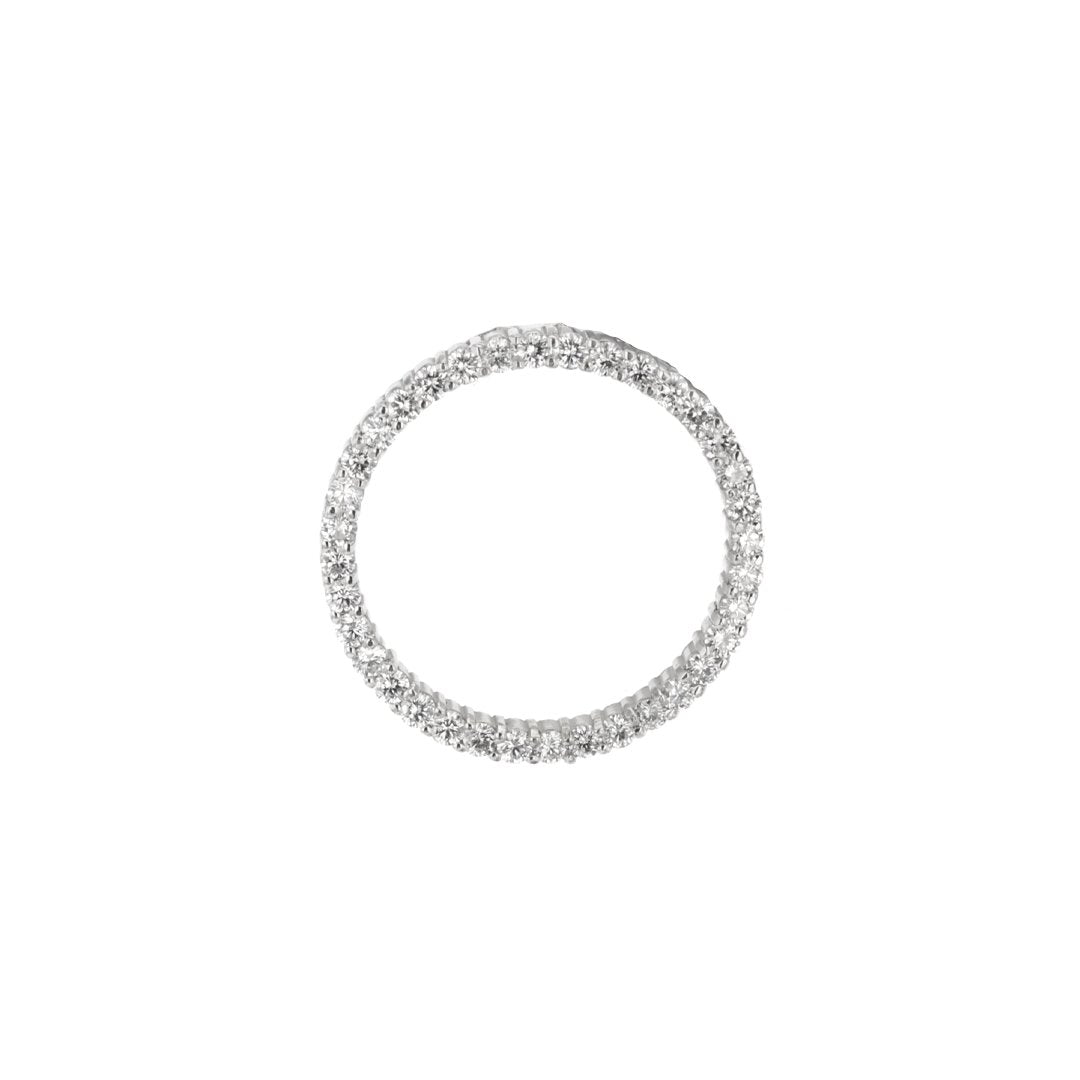 1.25" 2.25 ctw Diamond Circle Pendant