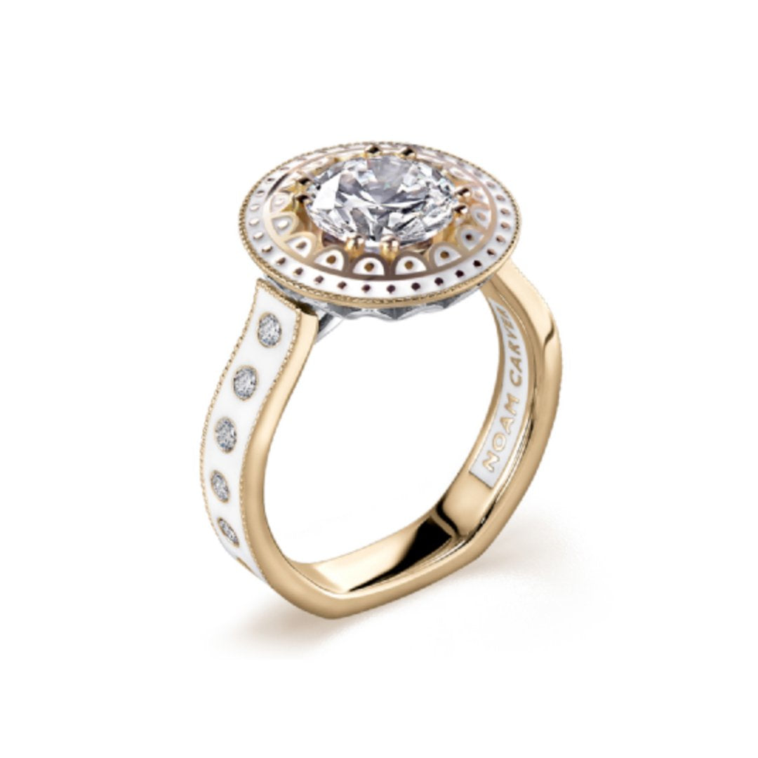 0.22 ctw Diamond Halo Engagement Ring