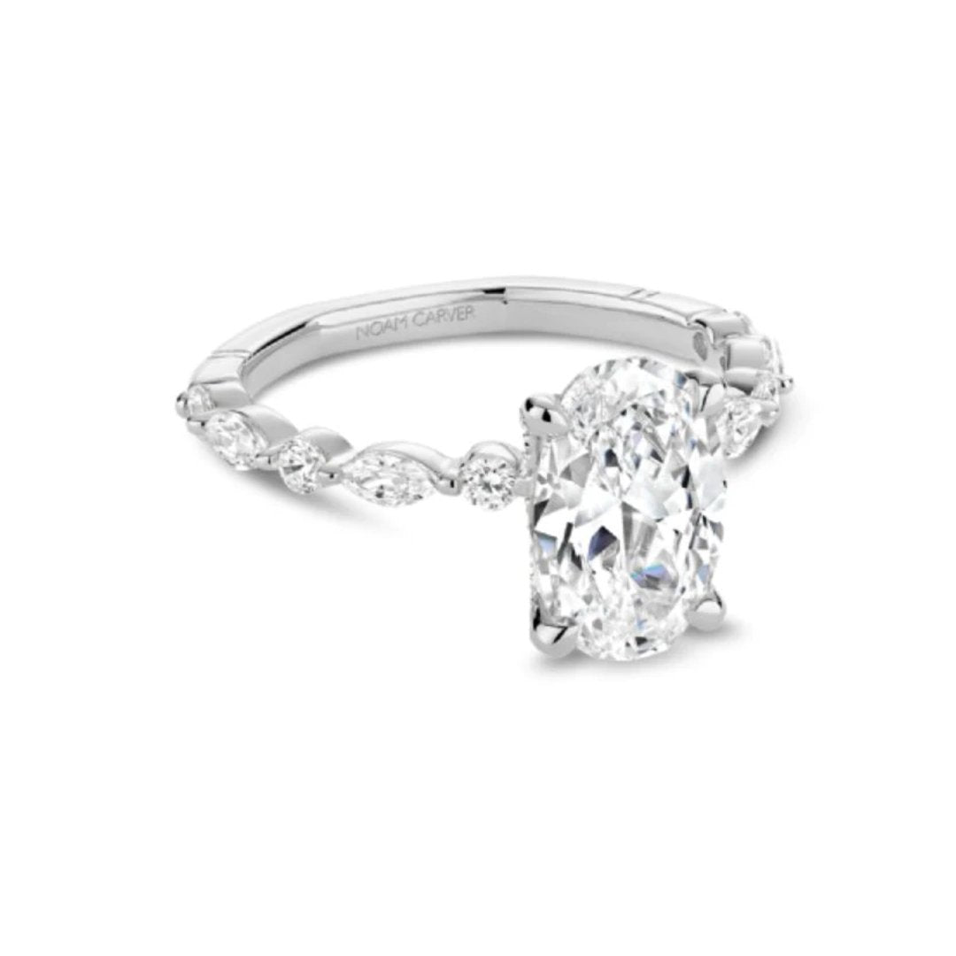 0.61 ctw Diamond Hidden Halo Engagement Ring