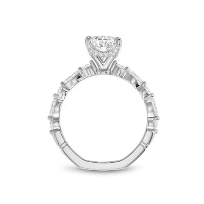 0.61 ctw Diamond Hidden Halo Engagement Ring