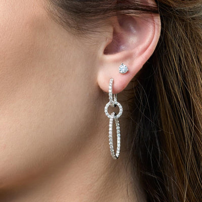 2.52 ctw Diamond Inside-Out Drop Earrings
