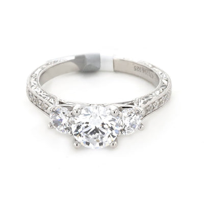 0.65 ctw Diamond Three-Stone Engagement Ring