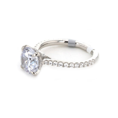 0.39 ctw Diamond Hidden Halo Engagement Ring