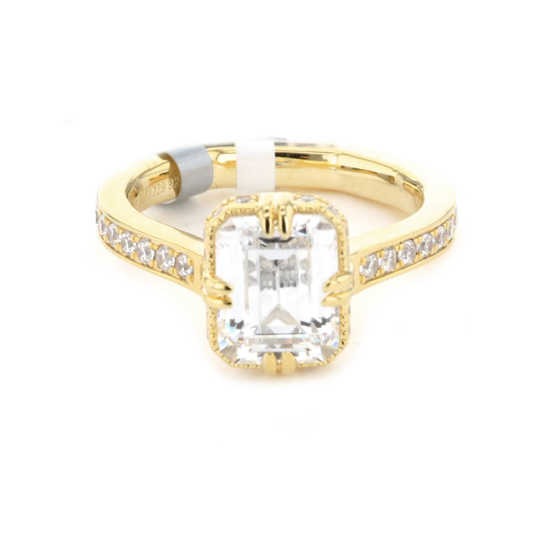 0.38 ctw Diamond Bezel Engagement Ring