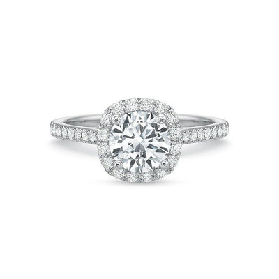 0.29 ctw Diamond Halo Engagement Ring