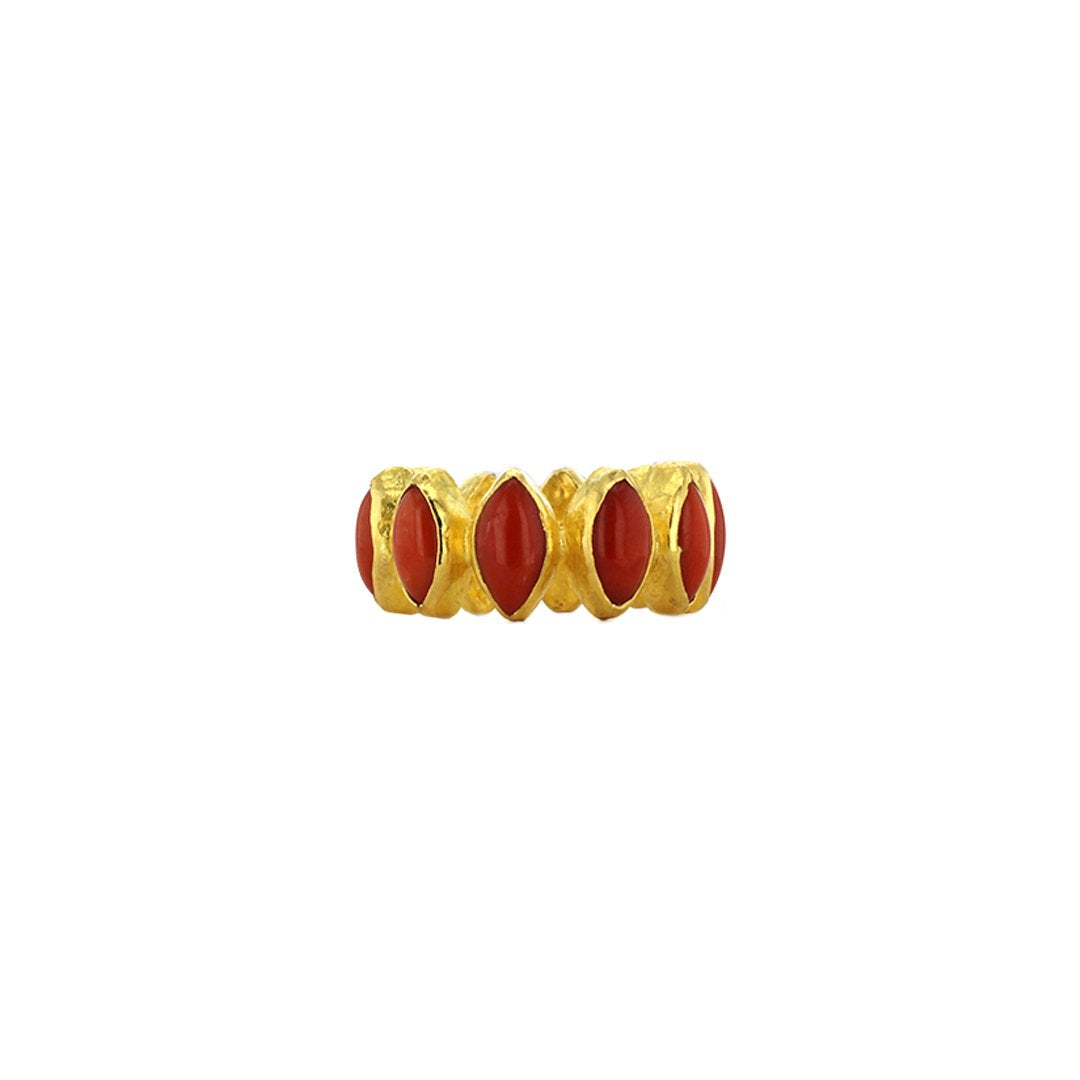 Coral Eternity Ring