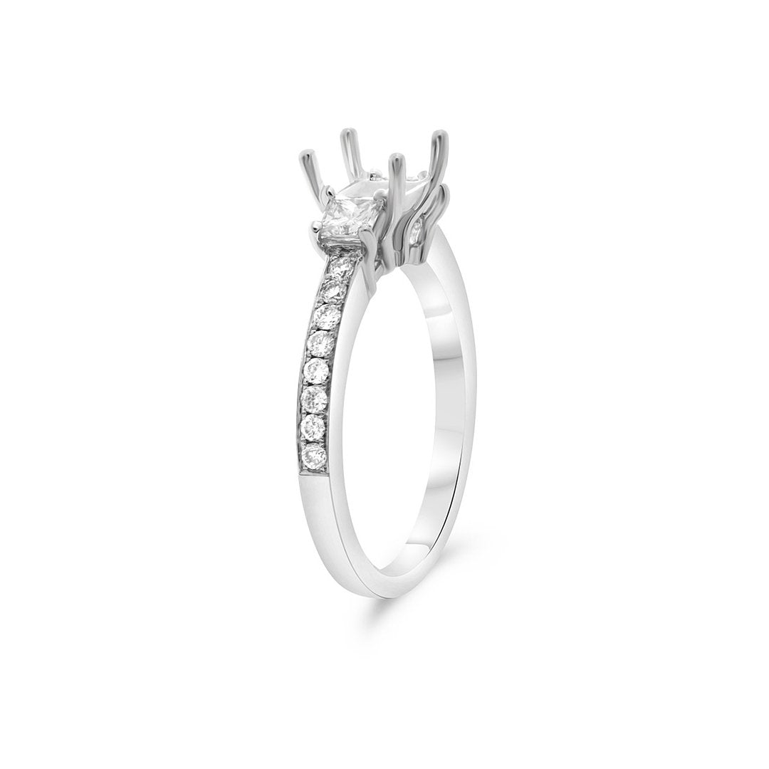 0.57 ctw Diamond Three-stone Engagement Ring