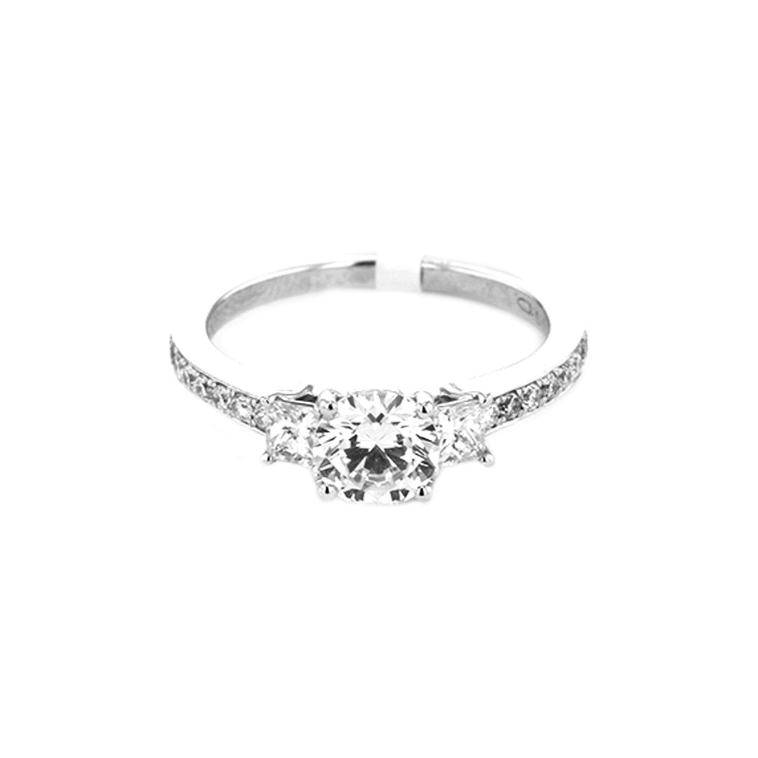 0.57 ctw Diamond Three-stone Engagement Ring