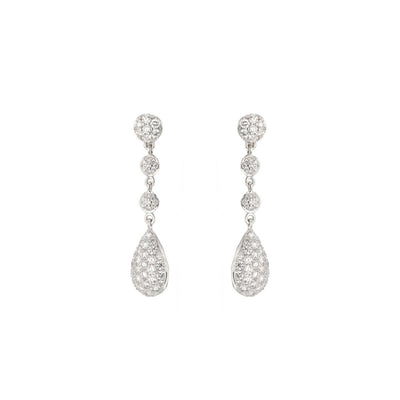 0.74 ctw Diamond Drop Earrings - Continental Diamond