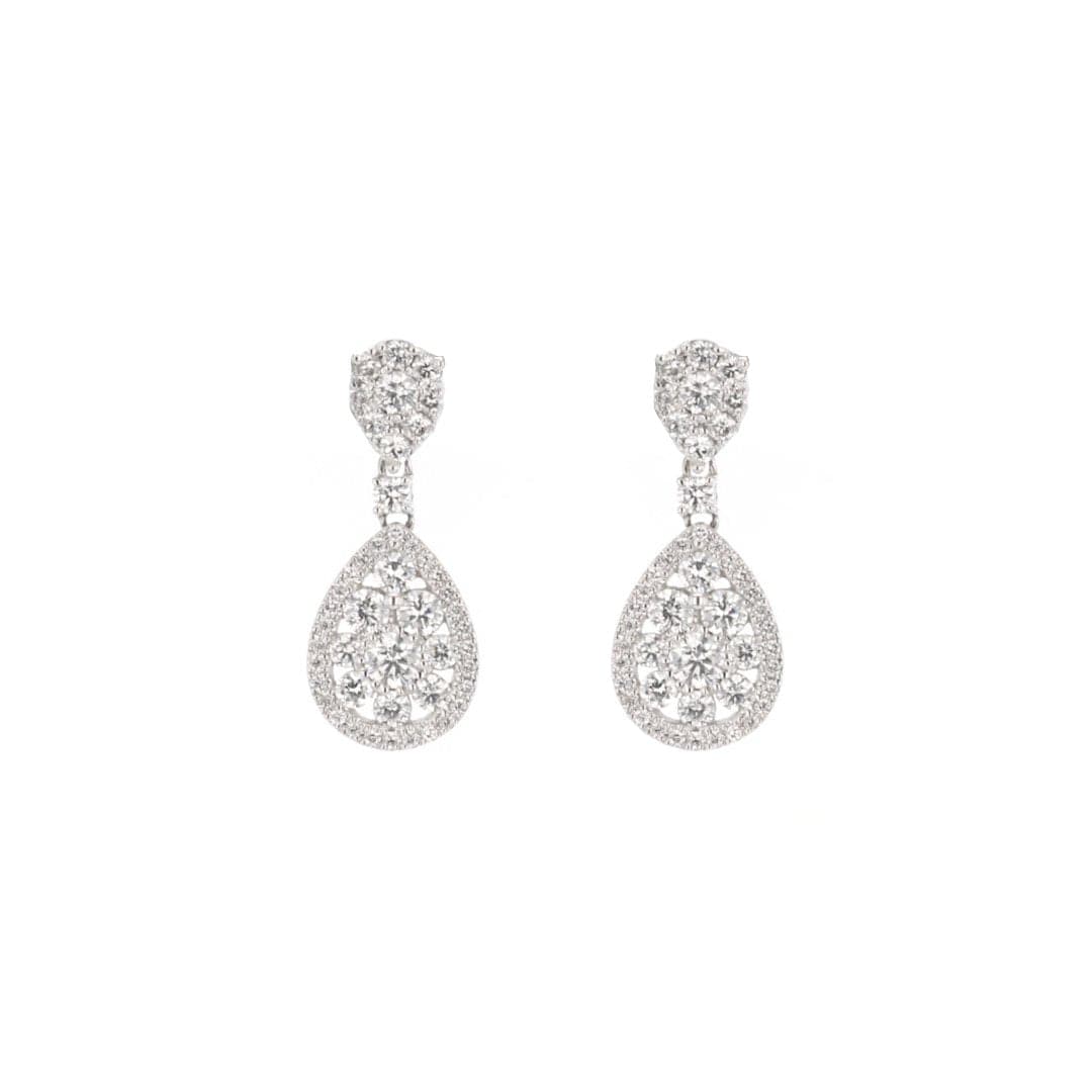 1.57 ctw Diamond Drop Earrings - Continental Diamond