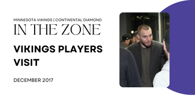 Vikings Players Visit Continental Diamond