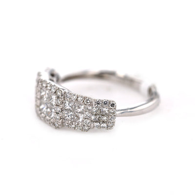 1.13ctw Diamond Halo Ring