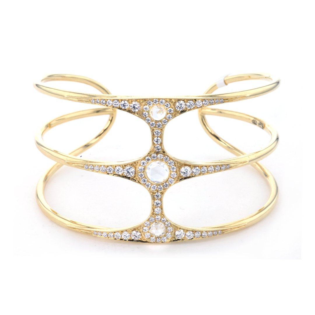 0.80ctw Diamond Cuff Bracelet