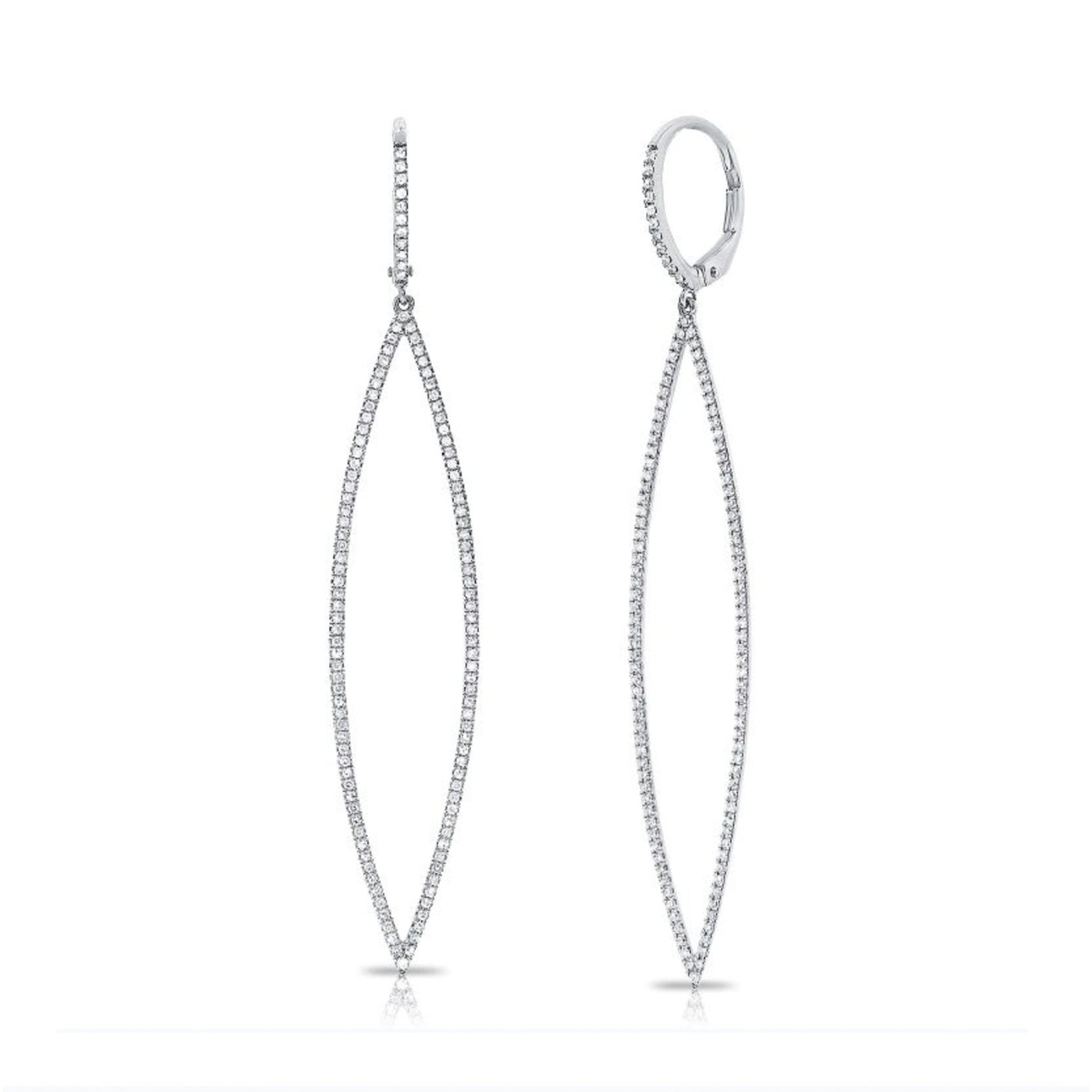 0.78ctw Diamond Drop Earrings
