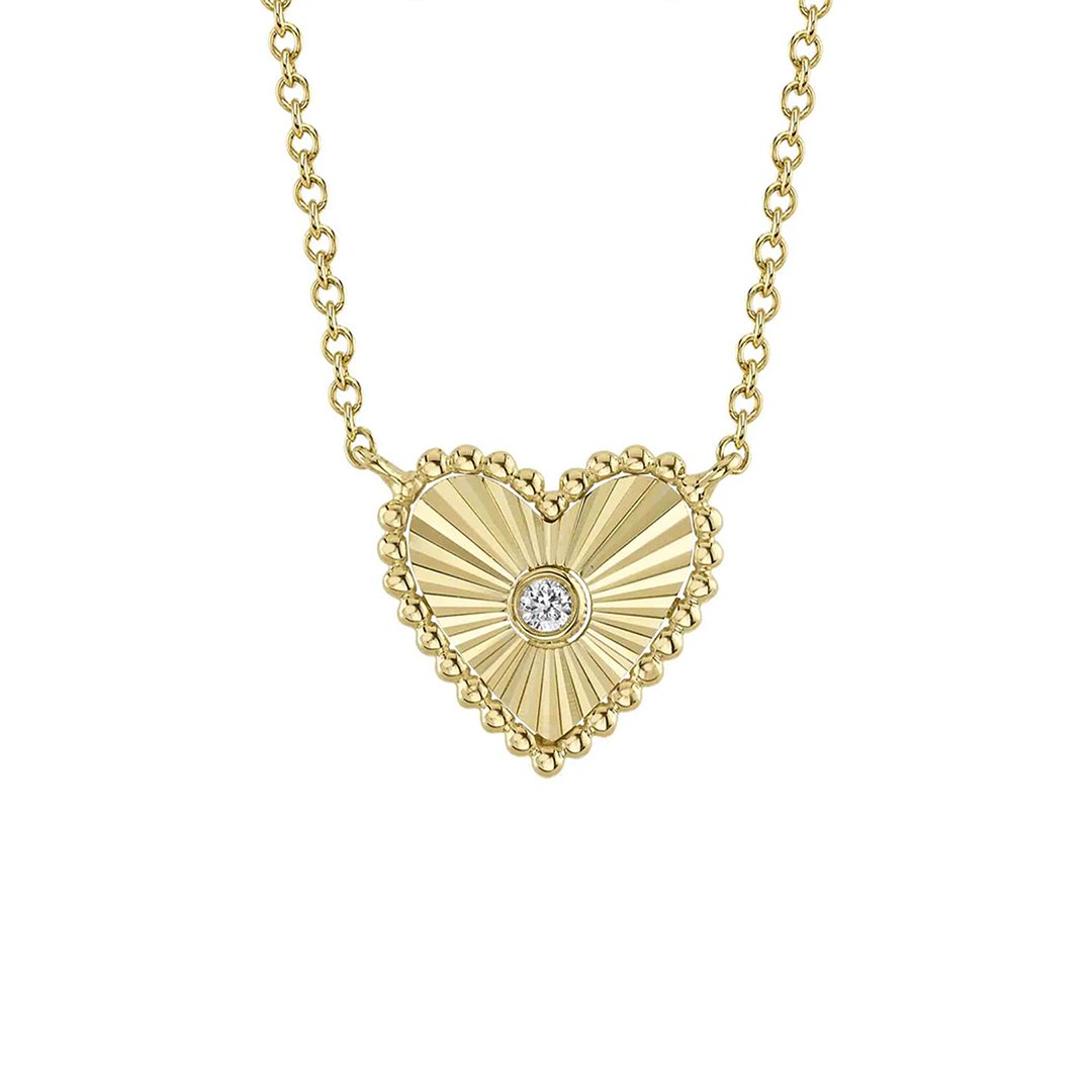 0.02 ctw Diamond Heart Necklace