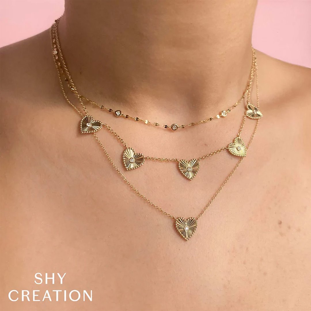 0.02 ctw Diamond Heart Necklace