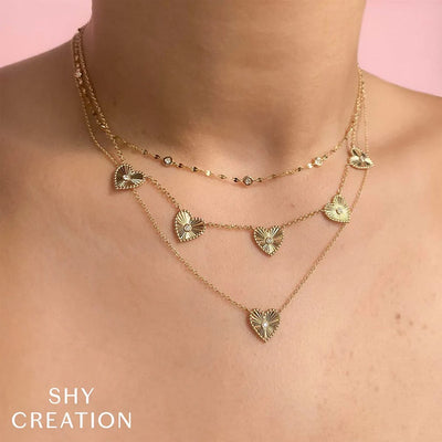 0.02 ctw Diamond Heart Necklace