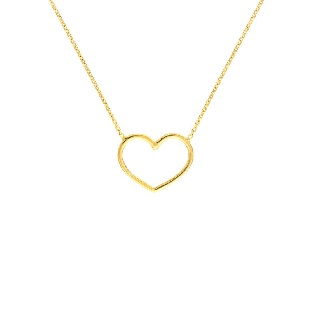 Open Wire Heart Necklace