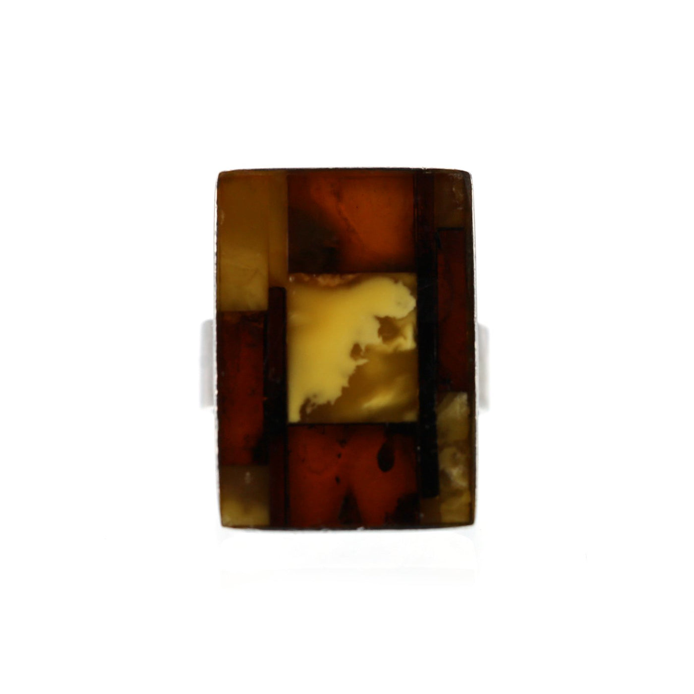 Mosaic Amber Ring