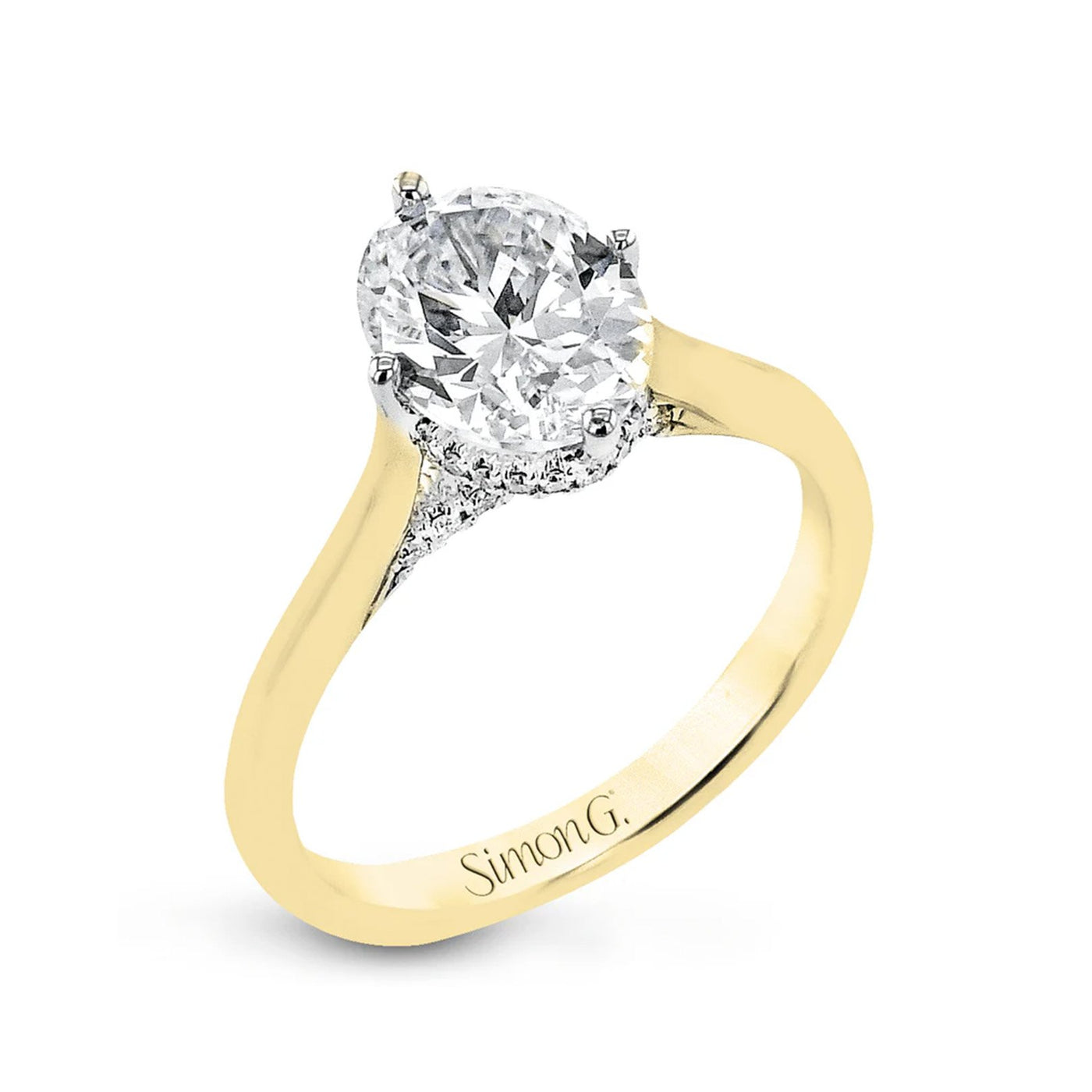0.12 ctw Diamond Halo Engagement Ring