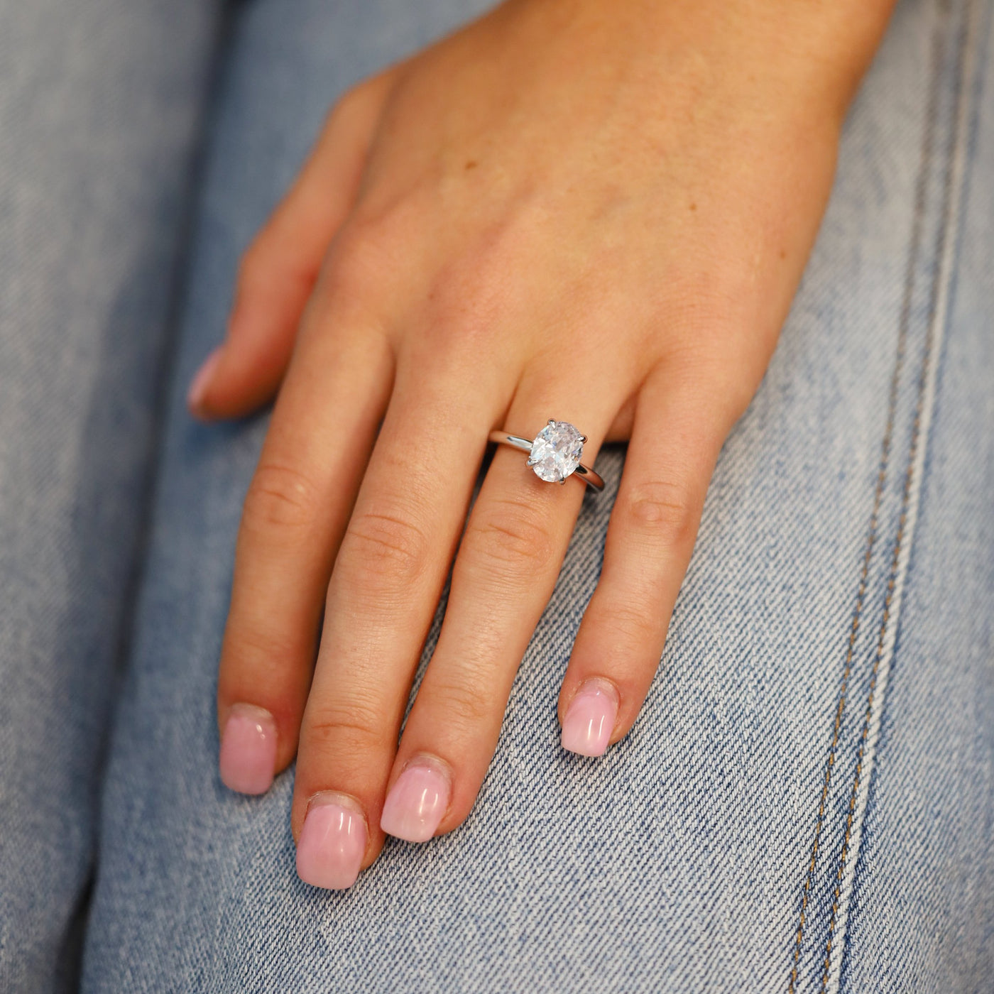 0.14 ctw Diamond Hidden Halo Engagement Ring