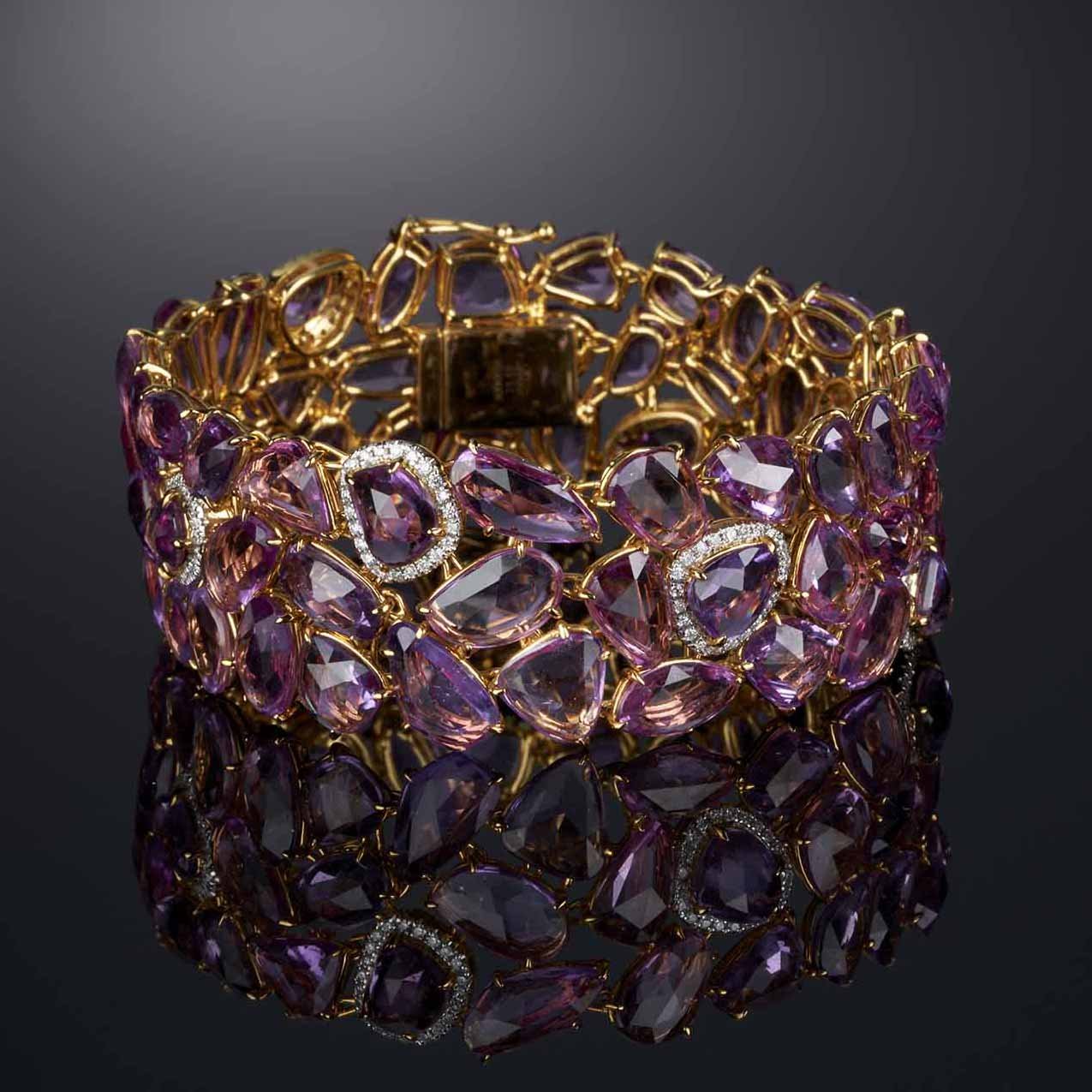 Multi-Shape Sapphire & Diamond Bracelet