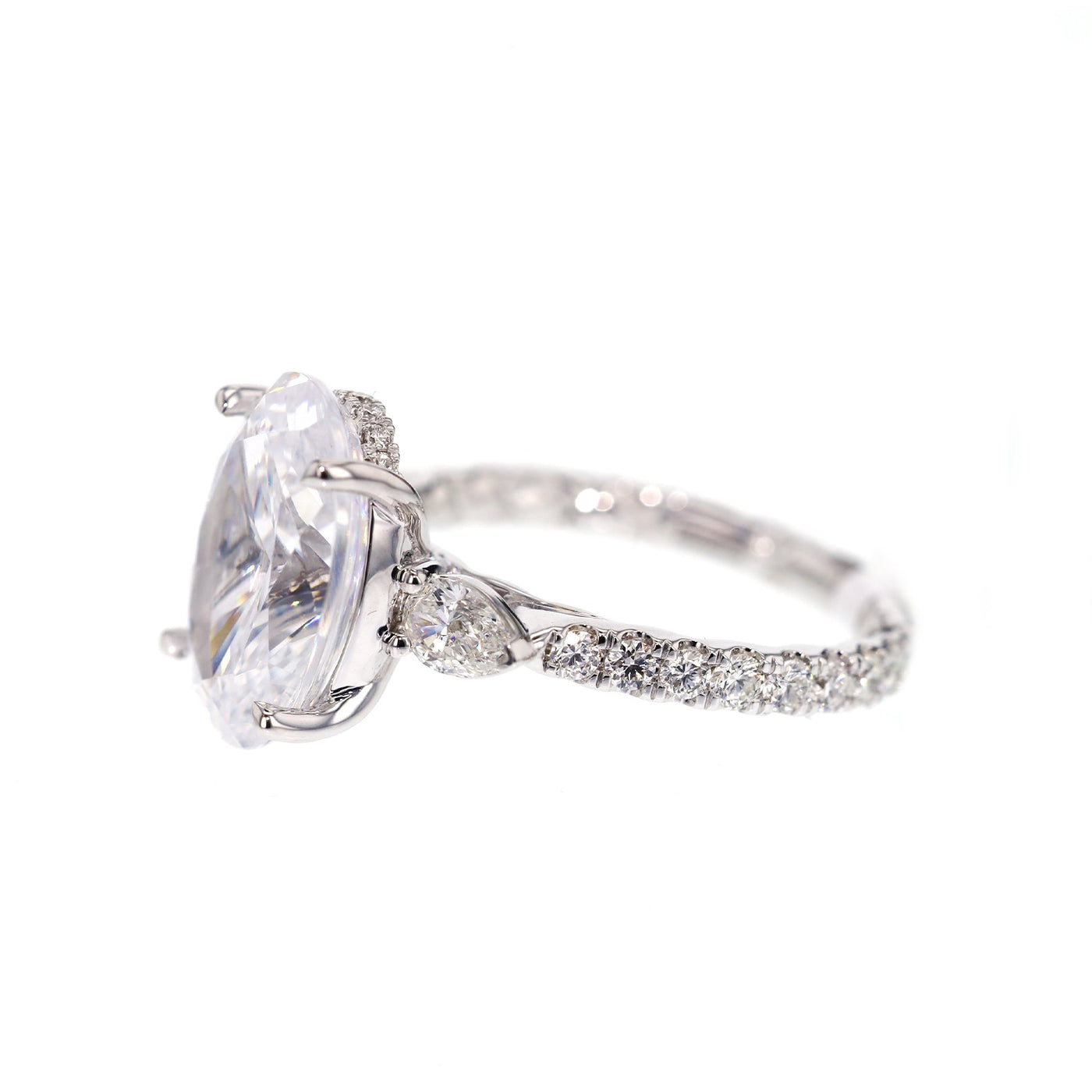 0.98 ctw Diamond Hidden Halo Engagement Ring