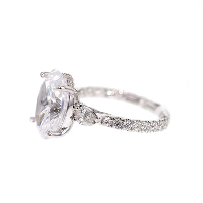 0.98 ctw Diamond Hidden Halo Engagement Ring