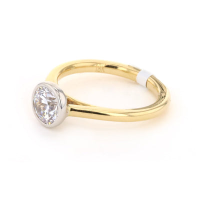 Bezel Solitaire Engagement Ring