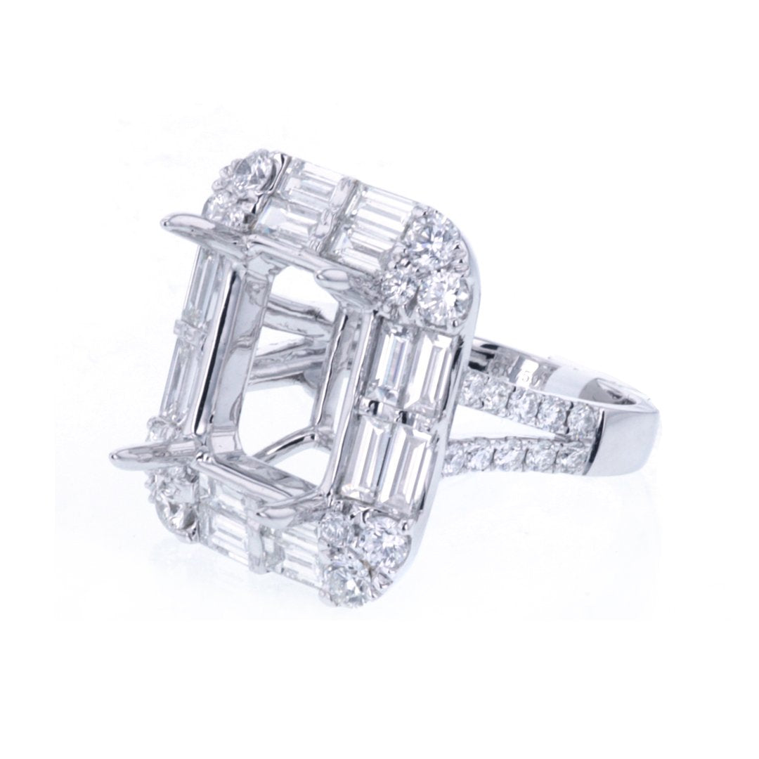 Diamond Halo Engagement Ring
