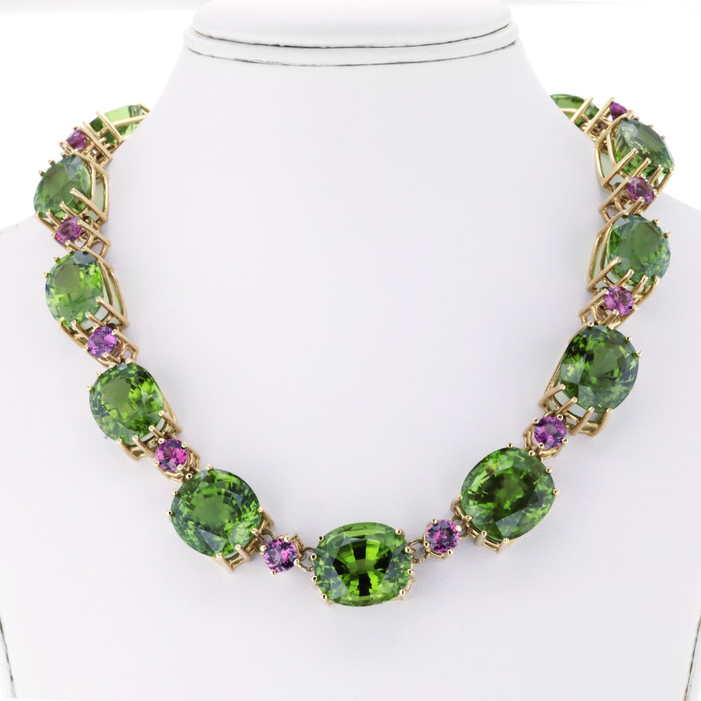 Peridot & Garnet Necklace