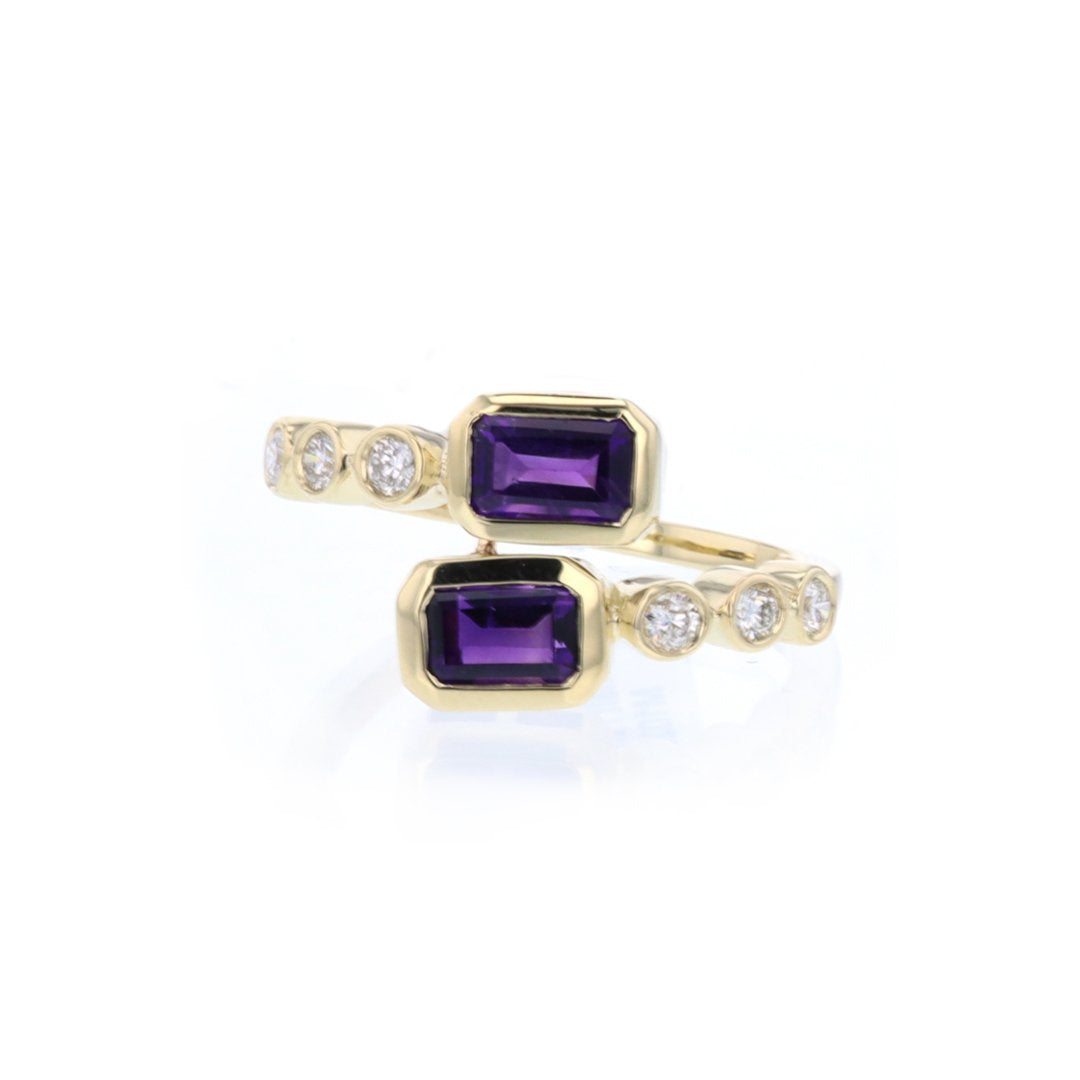 Amethyst & Diamond Ring