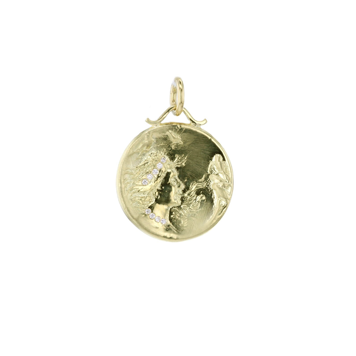 Diamond Lady with Birds Medallion