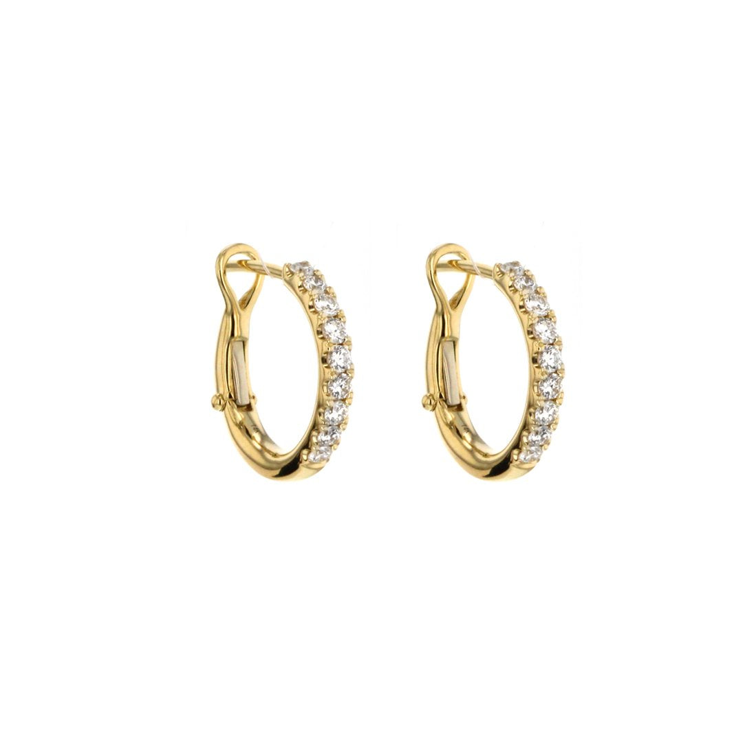 0.54 ctw Diamond Hoop Earring