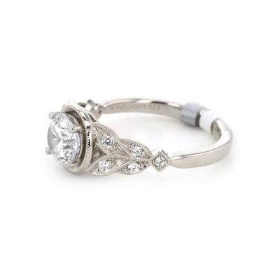 0.14 ctw Diamond Halo Engagement Ring