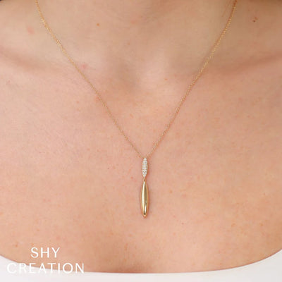 15+3" 0.15 ctw Diamond Double Drop Necklace