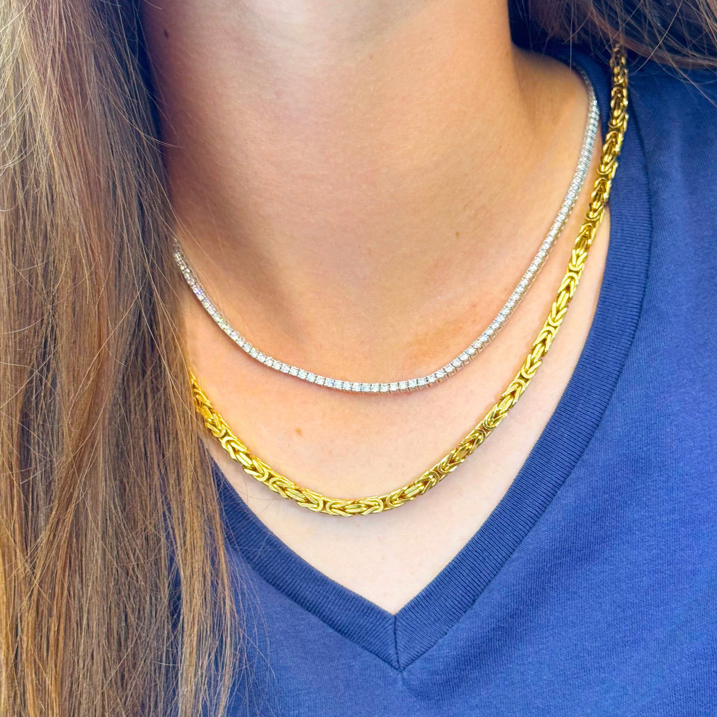 7.00 ctw Lab-Grown Diamond Eternity Necklace