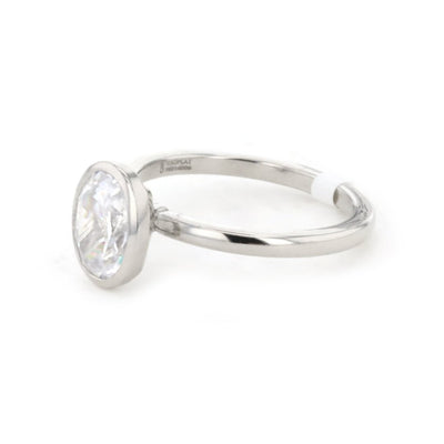 Bezel Solitaire Engagement Ring